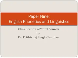 English Vowel Sounds Classification