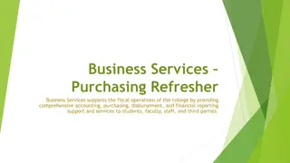 College Purchasing Services Overview