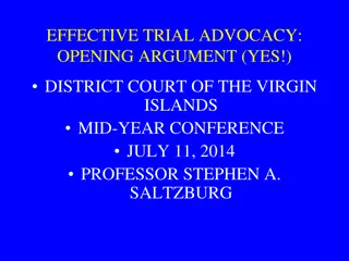 Effective Trial Advocacy Tips: Opening Arguments and Strategies