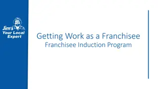 Franchisee Induction Program Overview