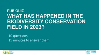 Biodiversity Conservation Updates 2023