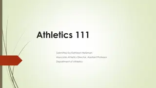Athletics 111 Student Learning Outcomes and Course Overview