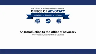 Office of Advocacy: Empowering Small Businesses