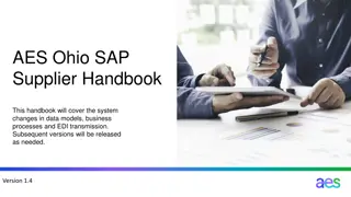 Supplier Handbook for AES Ohio SAP System Changes