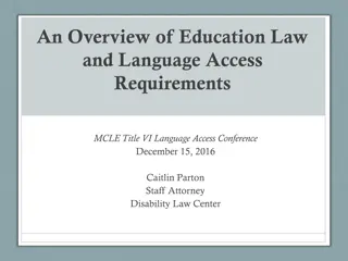 Understanding Education Law and Language Access Requirements
