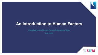 An Introduction to Human Factors