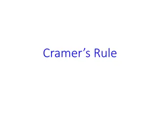 Understanding Cramer's Rule for Matrix Inversion