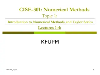 Introduction to Numerical Methods and Applications