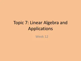 Linear Algebra Applications and Inequalities