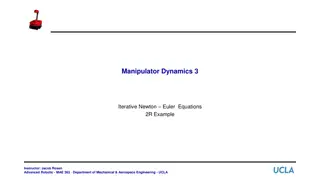 Robotic Manipulator Dynamics Examples