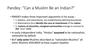 National Identity Formation in Early Independent India