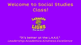 Discover Social Studies Class Schedule & Grading Policy