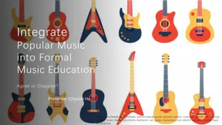 Integrating Popular Music into Formal Education