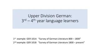 Survey of German Literature 800-1700: A Historical Journey