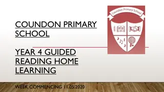 Year 4 Guided Reading Activities for Home Learning