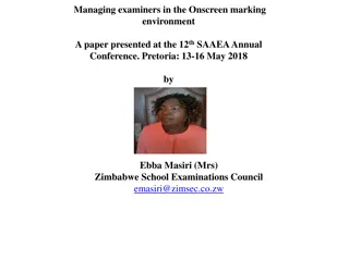 Managing Examiners in Onscreen Marking Environment