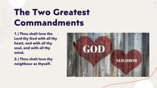 Greatest Commandments and Biblical Teachings