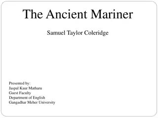 Ancient Mariner by Samuel Taylor Coleridge