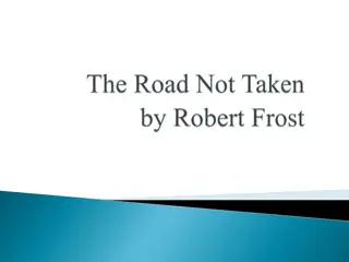 Robert Frost's Poem - The Road Not Taken Summary