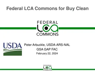 Federal LCA Commons: Advancing Environmental Information and Labeling