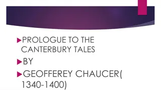 Chaucer's Canterbury Tales Prologue Overview