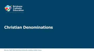 Understanding Christian Denominations and Branches