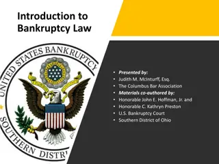 Understanding Bankruptcy Law: Impact and Considerations