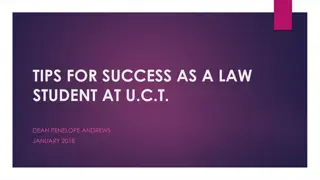 Law Student Success Tips at UCT