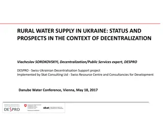 Decentralization Impact on Rural Water Supply in Ukraine