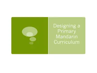 Innovative Primary Mandarin Curriculum Design