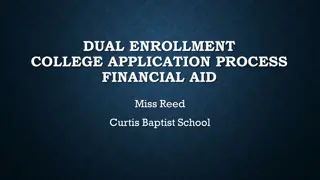 Dual Enrollment College Application Guide