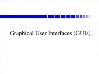 Creating GUIs in Java: An Overview