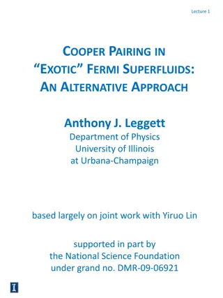 Approach to Cooper Pairing in Exotic Fermi Superfluids
