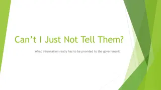 Information and Government: What You Should Know