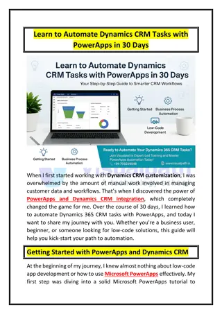 Microsoft Dynamics 365 CRM Training Dynamics CRM Certification