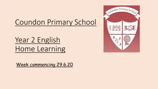 Year 2 English Home Learning Tasks
