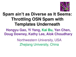 Throttling OSN Spam with Templates - Insights & Statistics