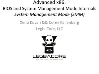 System Management Mode (SMM) Overview in x86 Processors