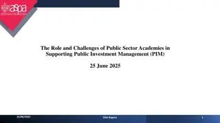 Public Sector Academies' Role in Investment Management Support