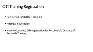 Complete CITI Training Registration Guide
