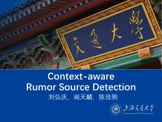 Extraction of Features for Context-Aware Rumor Source Detection