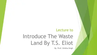 Exploring The Waste Land: Introduction and Analysis