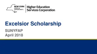 Excelsior Scholarship Eligibility and Requirements