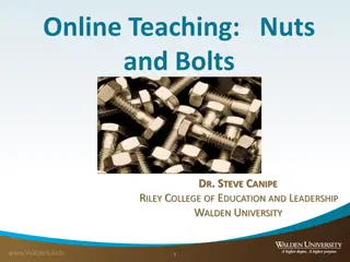 Effective Strategies for Online Teaching