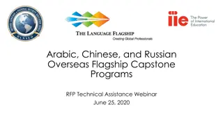Overseas Flagship Capstone Programs Overview