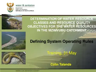 Optimizing Water Resources in Mzimvubu Catchment