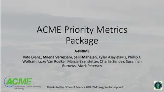 ACME Priority Metrics Package A-PRIME Overview