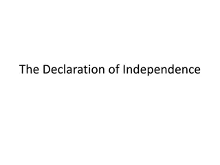 Enlightened Concepts and Important Grievances in the Declaration of Independence