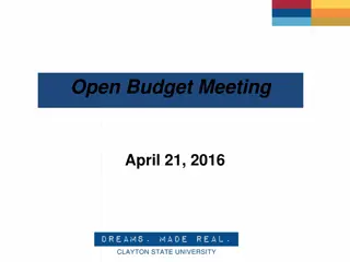 Clayton State University Budget Meeting Insights