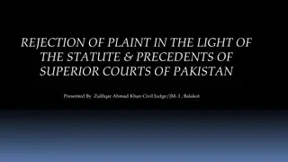 Understanding Rejection of Plaint in Civil Procedure